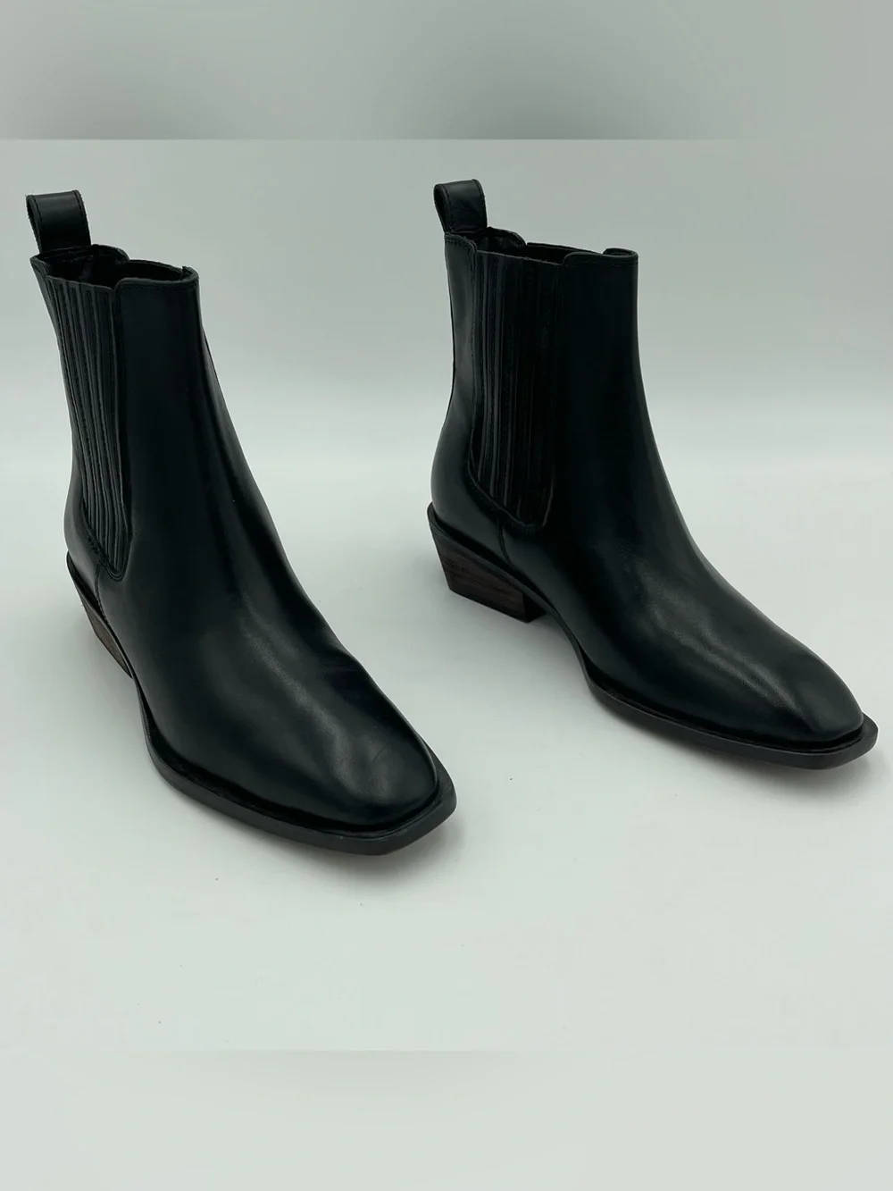 Seychells SZ 6.5 Black Leather Hold Me Down Western Boots-MSRP $179